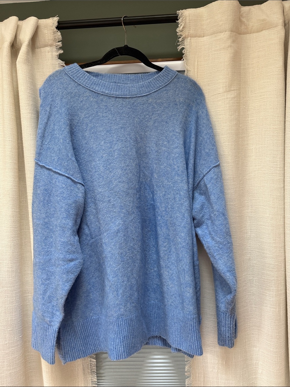 aerie Soft Sky Blue Crewneck Sweater